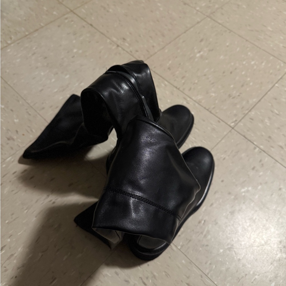 Franco Sarto Black Over the Knee Boots